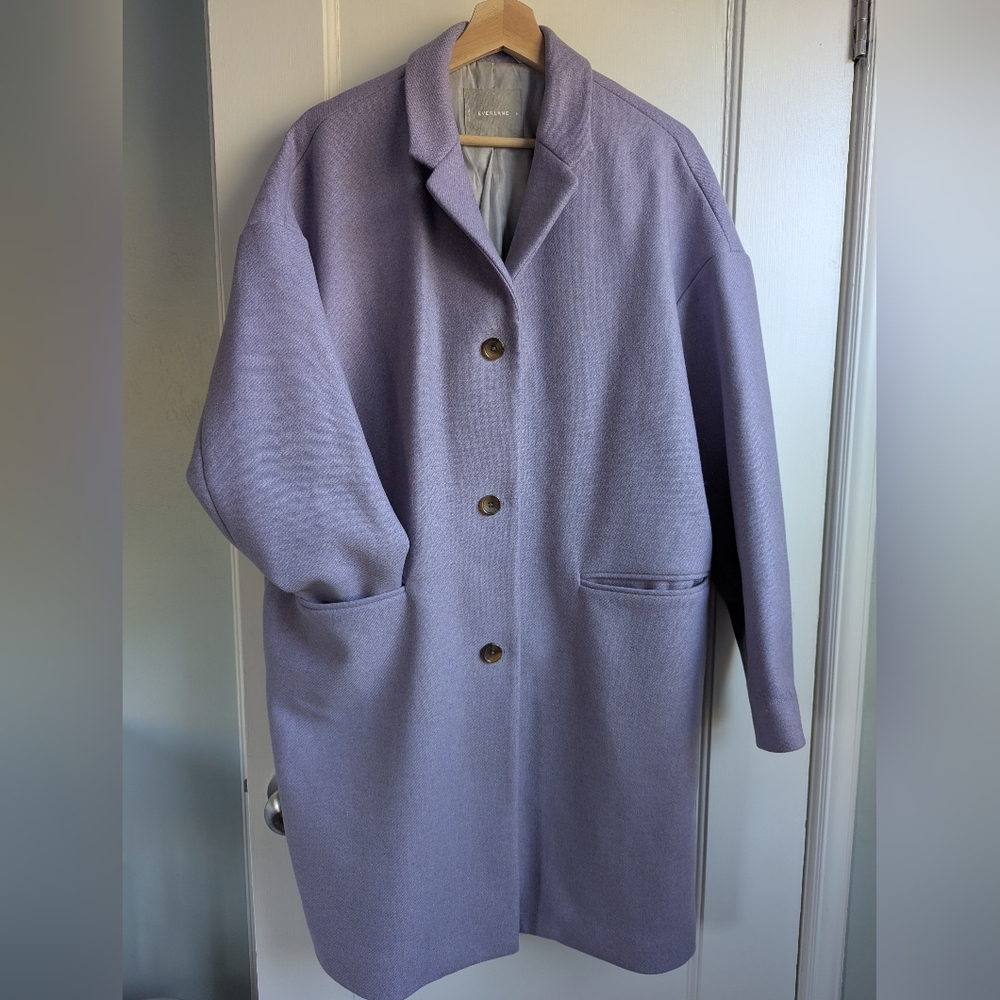 Everlane Lavender Cocoon Coat sz14